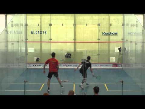 Squash European Individuals Finals: Gregory Gaultier (FRA) vs. Borja Golan (ESP) - game1