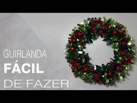 Dica do Dia: Guirlanda de Natal Fácil de Fazer!