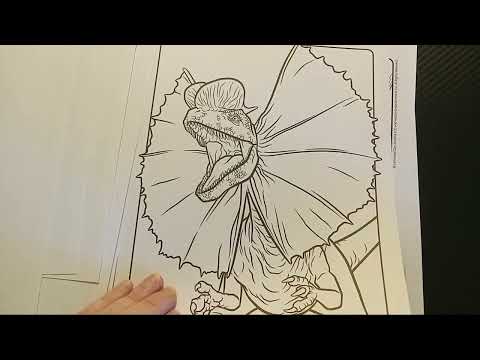 Crayola Art with edge Jurassic World Dominion coloring book.