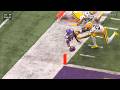 Justin Jefferson Dives for the Pylon