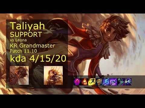 Taliyah Support & Varus vs Leona & Kai'Sa - KR Grandmaster 4/15/20 Patch 11.10 // [롤] 탈리야 vs 레오나 서폿