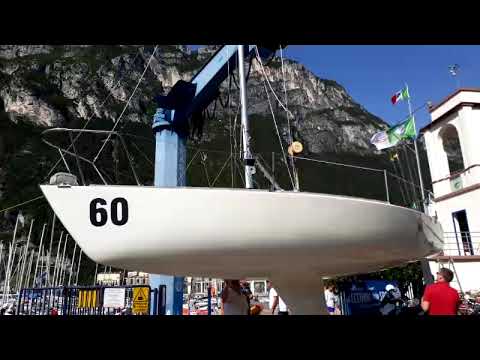 The final polish before launch, Jelignite at the J24 World Championships 2018 Lake Garda, Italy