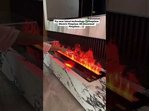 Try new latest technology ✅Fireplace Electric Fireplace 3D Atomized Fireplace...😱