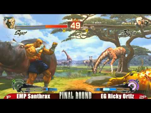 EMP Santhrax vs EG Ricky Ortiz FRXIV Super Street Fighter 4 Top 16