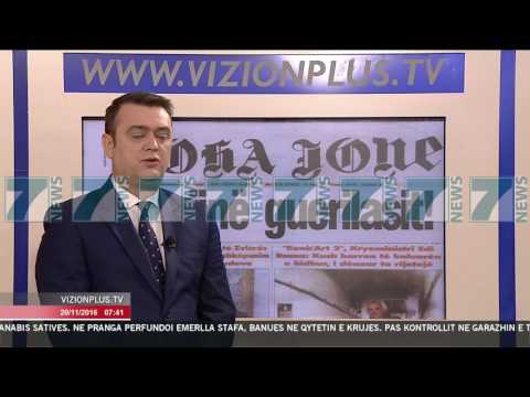 SHTYPI I DITES,TITUJT KRYESORE TE GAZETAVE SHQIPTARE E  DIEL 20 NENTOR 2016 - News, Lajme - Kanali 7