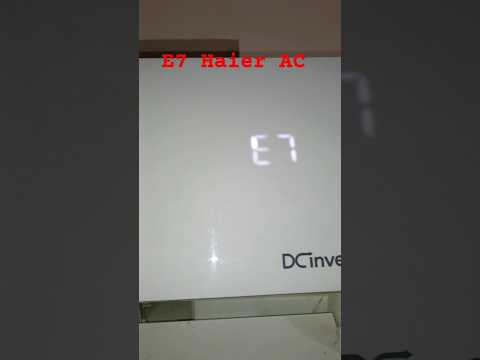 Haier inverter AC E7 error code problem how to set out communication error #ac #viral video 🤔🤔