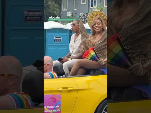 Niecy Nash, Jessica Betts, and Andrew Rannells at LA Pride