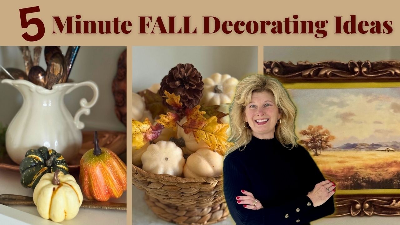 5 MINUTE Simple Cozy Fall Decorating Ideas YOU Can Do! Cozy Fall Decor Ideas!