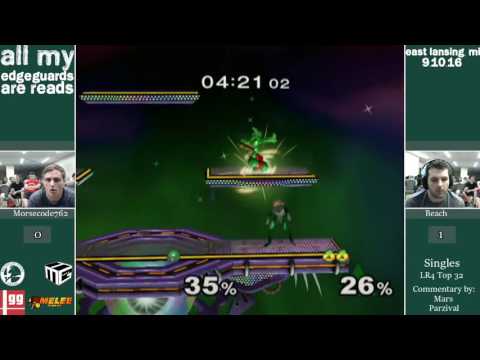 AMEGAR - Beach (Sheik) vs Morsecode762 (Samus) - LR4