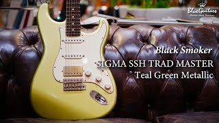 Video thumbnail for Blue Guitars - Black Smoker / SIGMA SSH TRAD MASTER - Teal Green Metallic by Blue Guitars