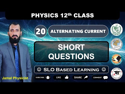 Exercise Short Questions | Chapter 20 Alternating Current | 12th Physics | NBF | Federal Board