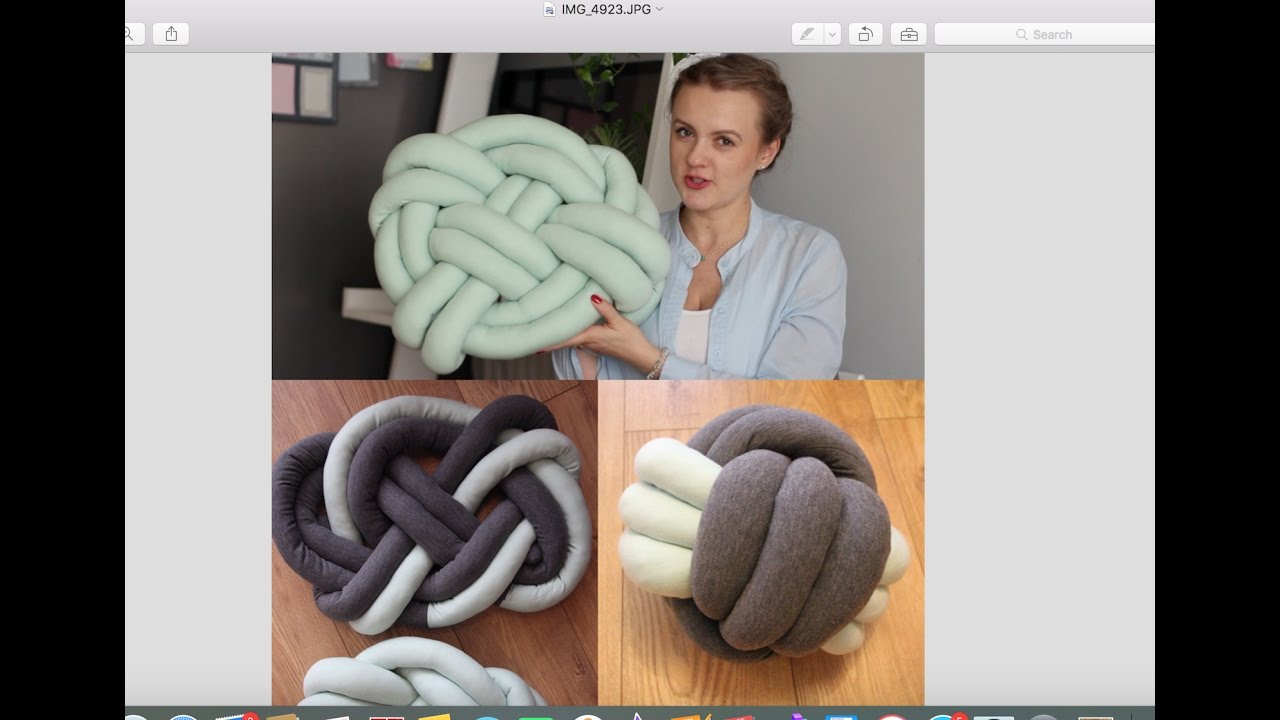 DIY Supełkowa poduszka na kilka sposobów