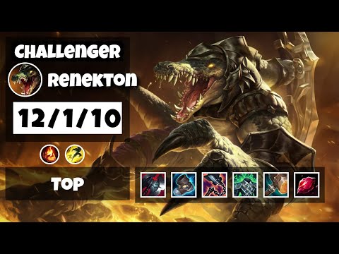 Renekton Top 11.10 Challenger Gameplay S11 (12/1/10) - BR