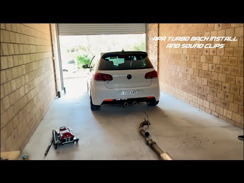 Golf MK6 R APR Turbo back Install