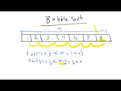 &#x202a;25-  Bubble sort Algorithm ||  خوارزمية الترتيب&#x202c;&rlm;