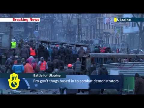Battle for Ukraine: Protests continue to rage in Kiev as draconian new anti-protest laws take force