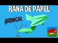 Como hacer una rana de papel (Origami)- Manualidades para niños