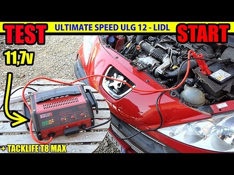 LIDL ULTIMATE SPEED ULG 12 TEST battery charger START function flat battery