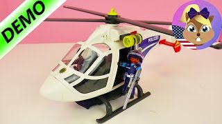 Playmobil Police Helicopter with LED searchlight - Demo