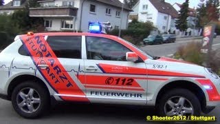 preview picture of video '1 A Motorsound vom Porsche Cayenne (NEF) der BF Stuttgart'