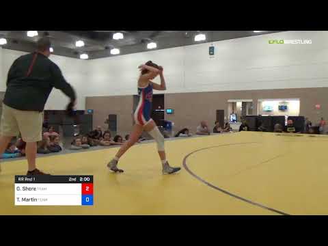 2018 Women's National /UWW Cadet Women Finals 46 RR Rnd 1 - Olivia Shore (Team) Vs. Taryn Martin (