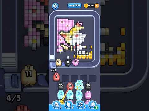 Pixel Flow Level 681 Walkthrough - Easy Difficulty Puzzle Solution
