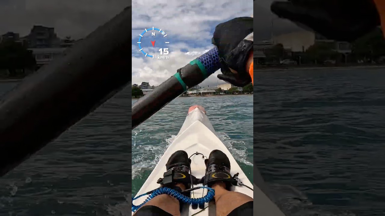 Sprinting with my new Fenn Tarpon #surfski #fenn #gopro