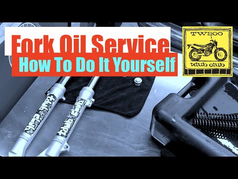How To Replace The Fork Oil In Your Yamaha TW200 - Step By Step - Yamaha TDUB Club
