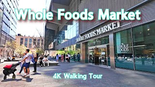 【4K】𝐖𝐀𝐋𝐊 🇺🇸 Whole Foods Market in the Manhattan West Shops NYC
