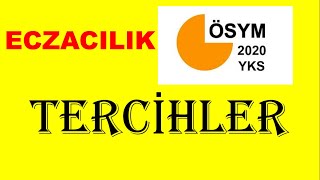 TERCİHLER  ECZACILIK EN YÜKSEK EN DÜŞÜK PUAN BAŞARI SIRALAMALARI TABAN