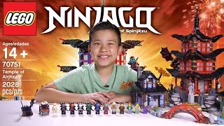 TEMPLE OF AIRJITZU - LEGO NINJAGO Set 70751 - Time-lapse Build, Unboxing & Review!
