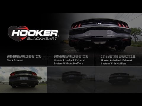 2015 Mustang Ecoboost Exhaust - Hooker Blackheart Exhaust Comparison