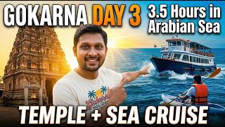 Gokarna Travel Vlog Day 3 | Mahabaleshwar Temple + Sea Cruise + Kayaking |Om Beach | Paradise Beach
