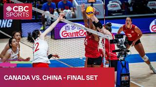 Final set of Canada vs. China at FIVB Volleyball Women’s Nations League stop in Hong Kong
