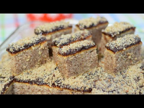 Starinski kolač sa džemom i orasima – Rustic Jam & Walnut Cake (Cup-Style Recipe) 