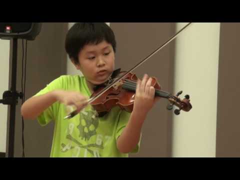 Age 10: Marcus masterclass with Midori playing Bazzini's Dance of the Goblins