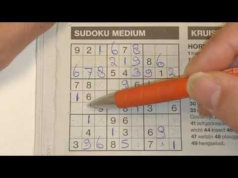 Puzzling , it's a way to pass the time (#492) Medium Sudoku puzzle. 03-26-2020