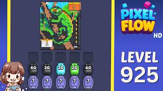 Pixel Flow Level 925 Solution Walkthrough