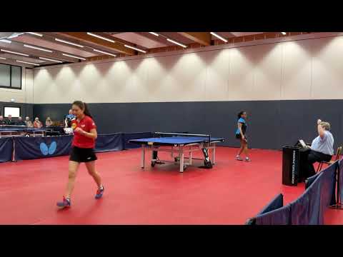 Qian Wan - Olufunke Oshonaike  | 1. Satz | 3. Bundesliga 22/23 Tischtennis