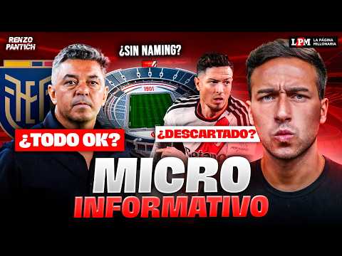 💣🚨 RIVER HOY: ¿DESCARTADO MORENO vs IND. RIVADAVIA? ¿GALLARDO NUEVO DT DE ECUADOR? NAMING MONUMENTAL