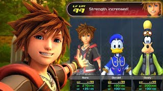 Kingdom Hearts 3: Level 99 in under 1 HOUR! (EASY XP Guide)