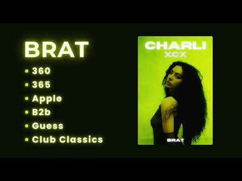 Charli XCX playlist best songs ~ a perfect mix from the album Brat.