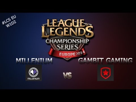 Millenium vs Gambit Gaming - LCS EU 2014 W1D2