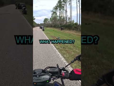 She Crashed Her Motorcycle... #crash
