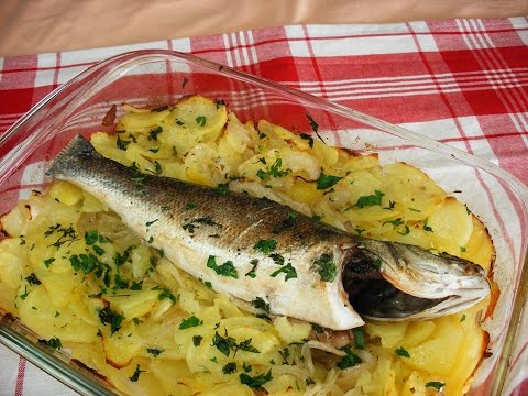 Lubina con Patatas al Horno
