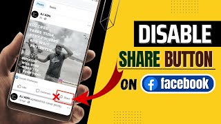 How To Disable Share Button On Facebook  Remove Sh