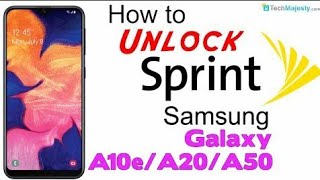 UnLock SIM  SAMSUNG Galaxy A20  SPRINT  BOOST MOBILE | SIM Unlocker Pro