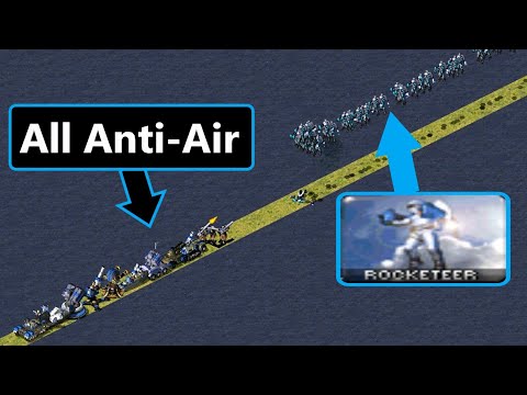All Anti-Air vs Rocketeers - Same Cost - Red Alert 2