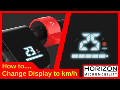How to change from mph to km/h on Turboant X7 Pro or HX X8 electric scooter
