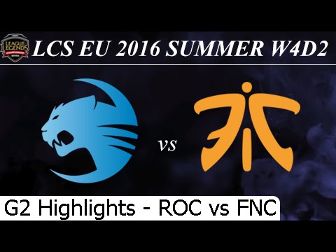 ROC vs FNC Game 2 Highlights 24/06/2016 - LCS EU Summer 2016 W4D2M7 Roccat vs Fnatic